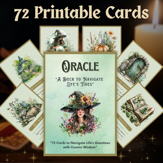 The Intuitive Witch’s Oracle 🔮✨ Daily Messages for Your Life Decisions + Tracking Journal & Magical Wallpapers 🎁 (Free Gift)