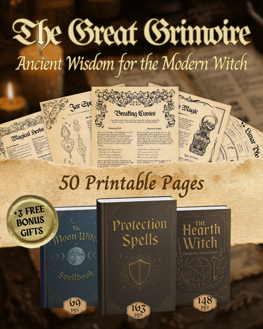 📜 The Great Grimoire: Ancient Wisdom for the Modern Witch | 🎁 + 3 Free Bonus Gifts