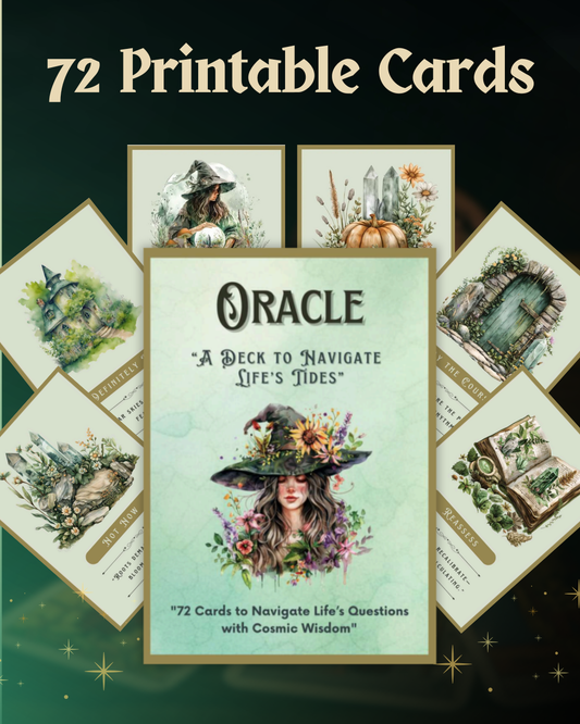 The Intuitive Witch’s Oracle 🔮✨ Daily Messages for Your Life Decisions + Tracking Journal & Magical Wallpapers 🎁 (Free Gift)