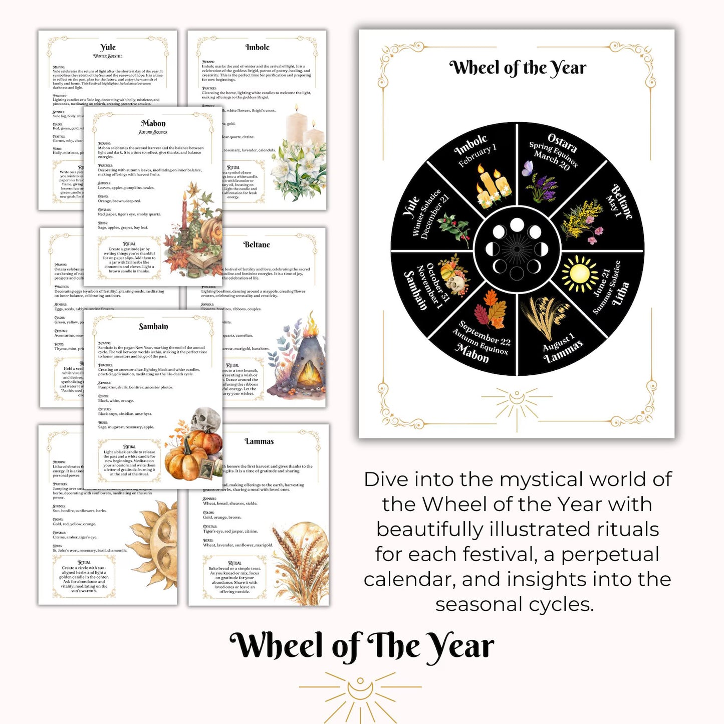 ✨ 2026 Witch’s Planner — 200 Pages of Moon Magic, Tarot & Astrology ✨